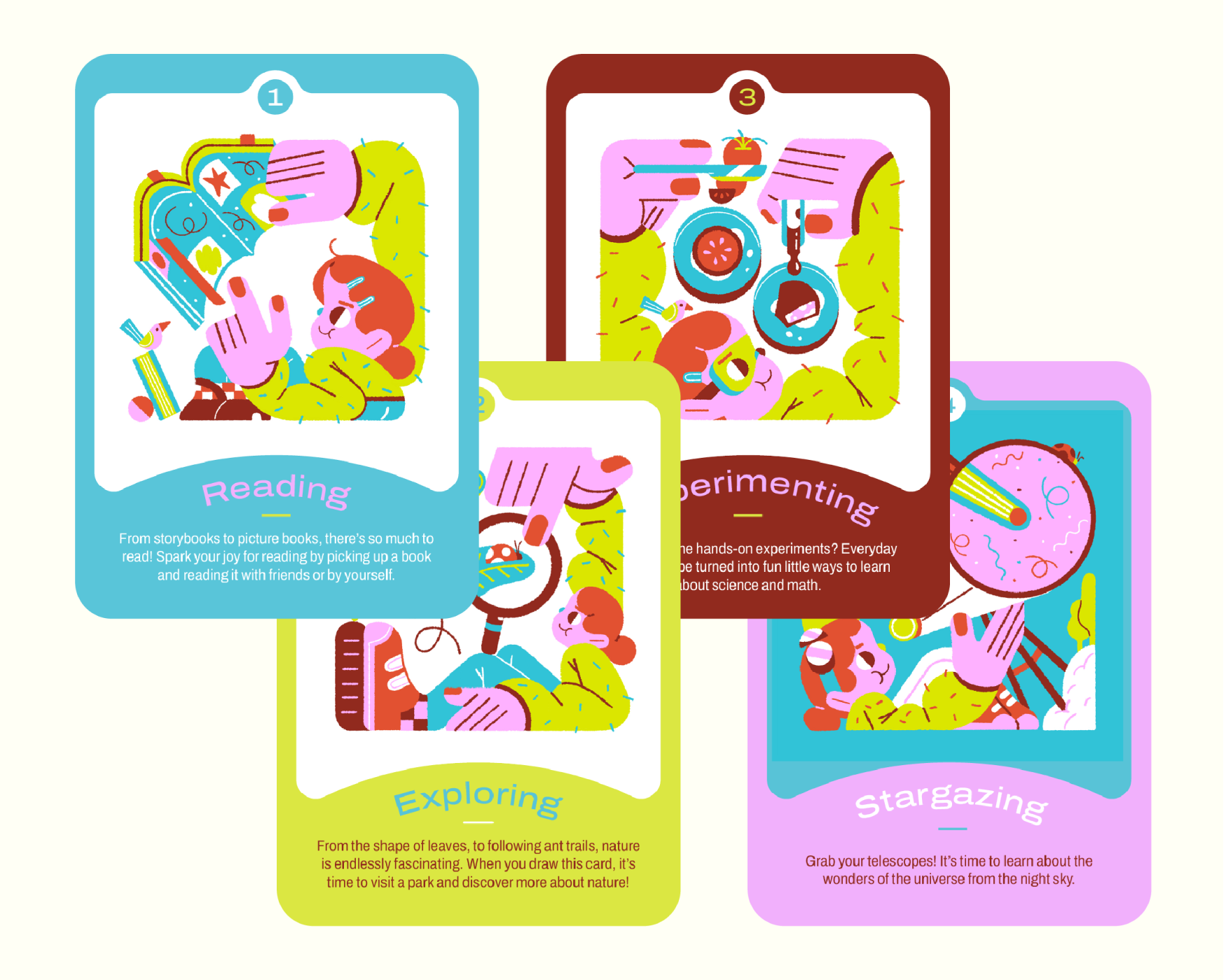 Reading Educational Playing Cards by Lim KangLi on Dribbble