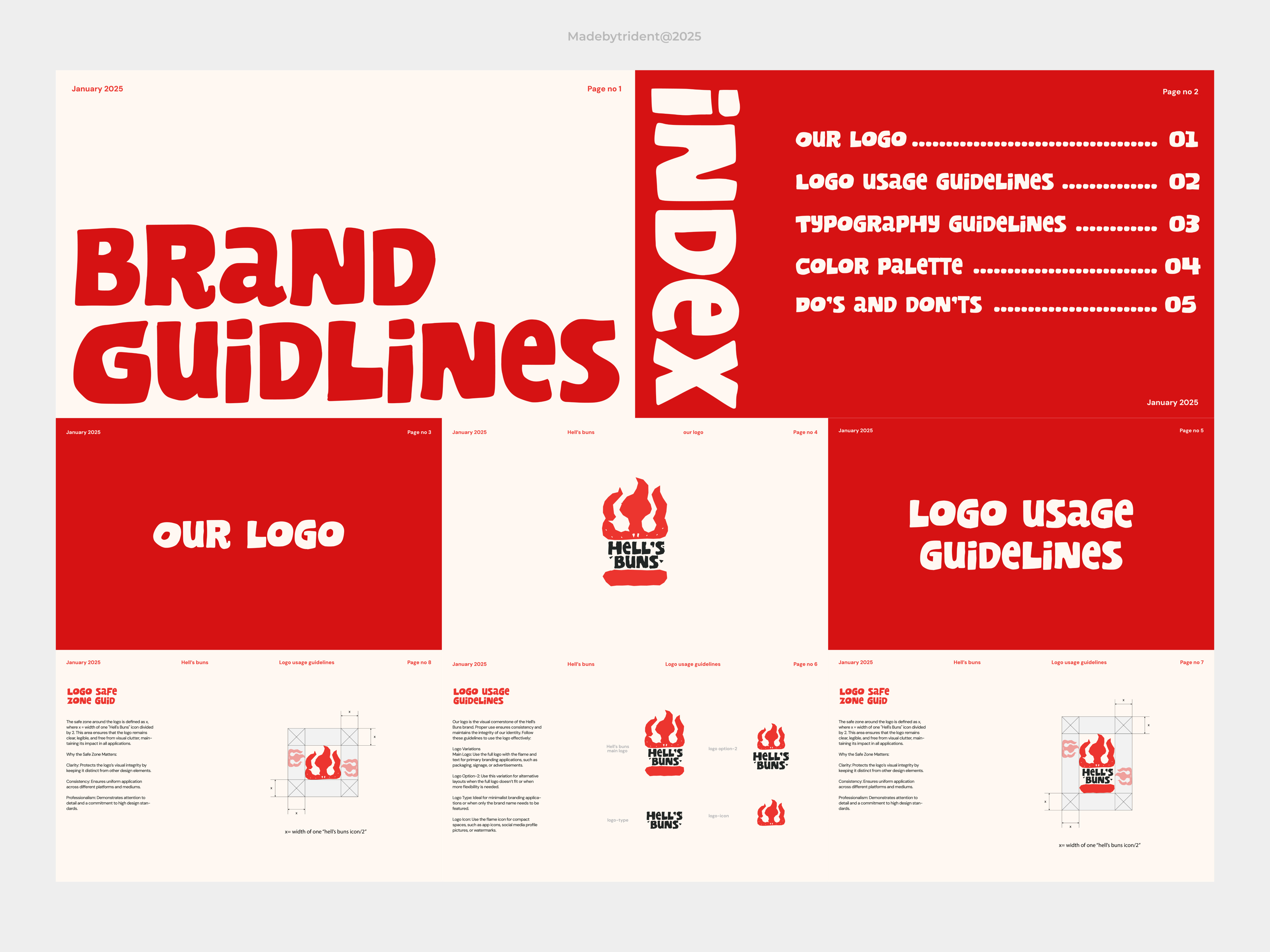 Burger branding, guidlines, guidstyle brand brandbook brandguidlines branding logo minimal