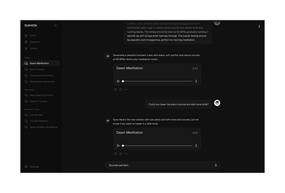 SUKHON - Web [Chat] ai artificial intelligence chat design figma product design ui uidesign uxdesign