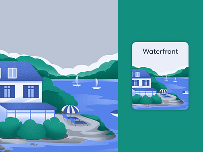 HotelCard Service Illustrations: Waterfront brand identity branding design design studio digital art digital illustration graphic design hotel illustration illustrator marketing marketing illustration tourism travel ui ui design ui illustration user experience ux design visual storytelling