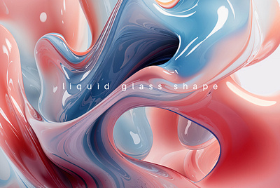 3D liquid glass 3d abstract art background branding design fluid glass glossy graphic design illustration liquid object organic shape