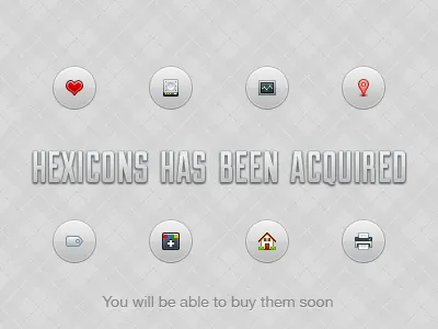 Hexicons: last preview before release 16px hexicons icons small