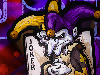 Joker illustration jester joker poster