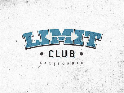 Limit club club design gym heavy limit logo negative space unused weight