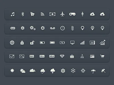 More UI Icons buy cloud icons ios lock music sell ui vector weather