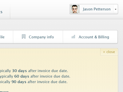 Webapp 03 dashboard grey invoice profile settings user interface ux white