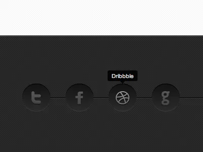 Social footer footer icons