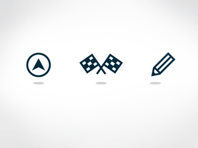 Rejected Icons 01 design flags icon navigation pencil racing