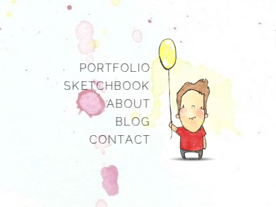 www.kevanmurray.com illustration navigation portfolio raleway website