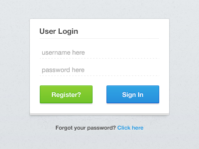 Clean Login clean login minimalistic sign in ui