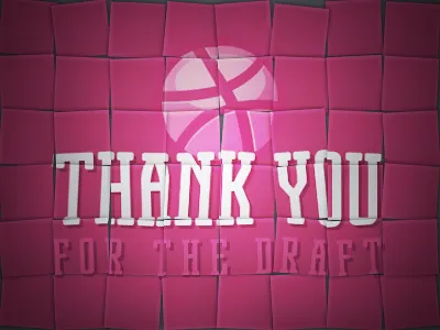 Thank You Keiron Lowe design draft dribbble keiron lowe rookie thank you