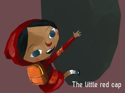 The Little red Cap children illustration mr kami red