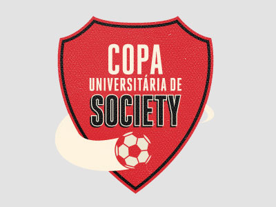 Copa Society crest logo red shield soccer texture