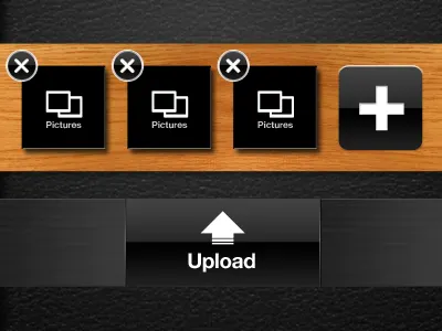 Upload app design interface iphone ui ux