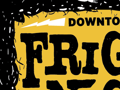 Fright Night halloween poster screen print