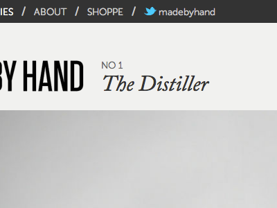 Made by Hand No 1 adobe caslon museo sans rounded thisismadebyhand.com tungsten