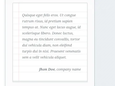 Note testimonial widget note testimonial widget