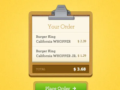Your Order clip order shop