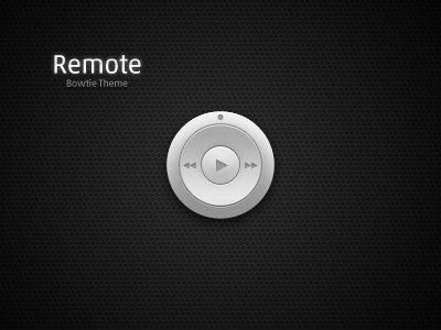 Bowtie Theme - Remote app bowtie controller download itunes mac music player theme ui