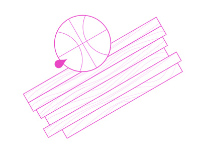 Baller Project basketball bball dream hardwood illustration project sweat vector