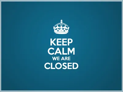 Nine Four - KEEP CALM WE ARE CLOSED calm keep