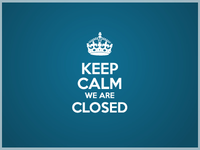 Nine Four - KEEP CALM WE ARE CLOSED calm keep