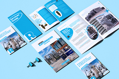 Ratermann // Collateral blue brand brand design brand designer brand identity brand identity design branding brochure cryogenics design system industrial logo logo design logo designer