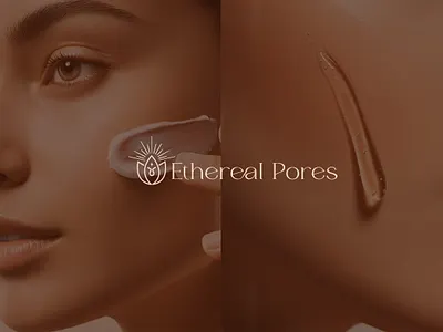 Ethreal Pores Logo branding graphic design logo design skincare logo