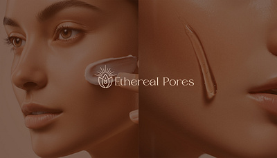 Ethreal Pores Logo branding graphic design logo design skincare logo