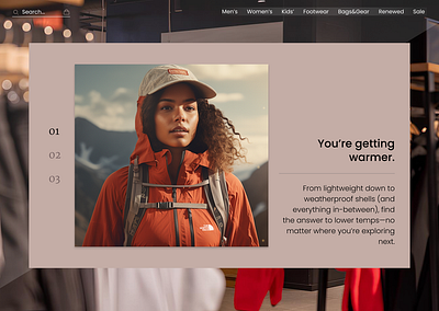 The North Face website redesign branding design figma graphic design illustration landing logo typography ui uiux design ux