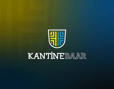 Kantine BAAR baar brand branding design food graphic design kantine logo shield switzerland ui ux vector