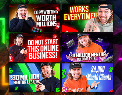 Clickbait YouTube thumbnail graphic design photoshop social media design youtube cover