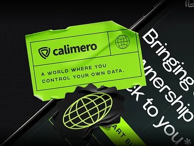 Calimero Network - Welcome branding development digital logo network typography ui ux website