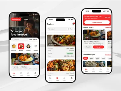 Food Delivery App UI | African food app app design clean delivery delivery app design food food app food delivery food delivery app mobile mobile app mobile app design restaurant app ui ui design uiux ux