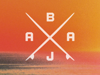 Baja baja logo mexico sunset surf surfboard