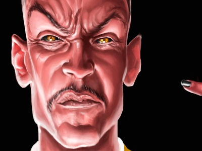 Working Sinestro corel painter dc comics illustration sinestro