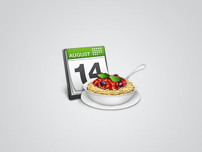 Meal Planner Icon calendar icon meal planner spaghetti