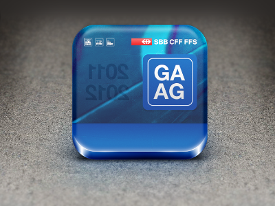 SBB App Icon 3d app icon iphone sbb swiss federal railways travelcard