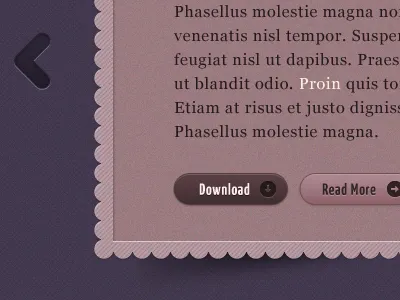 Carousel border button carousel purple website