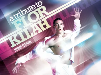 Festival poster 80s breakdance festival hiphop retro