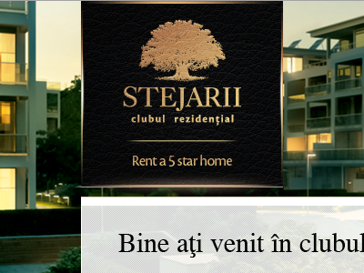 Stejarii gold landing page real estate residential web design