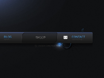 Menu bar button design texture ui web website