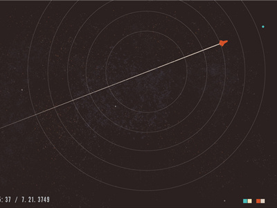 Voyage design digital earth illustration moon rocket science space vibes