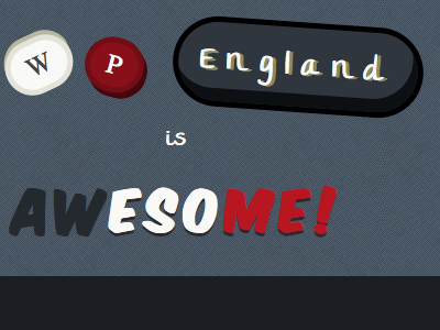 England is awesome england lettering.js