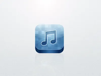 Nusic App Icon app appicon apple blue icon ios ipad iphone keussen logo mobile nusic