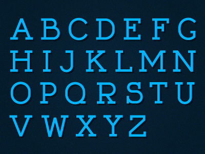 Ruth Typeface blue hermann ruth serif slab type typeface typografi typography
