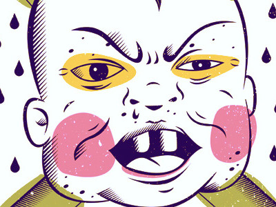 El Maldito baby illustration vector