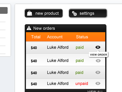 CMS Dashboard interface ui user experience web design