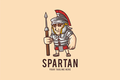 Spartan cartoon character design graphic graphic design illustration logo spartan viking warrior