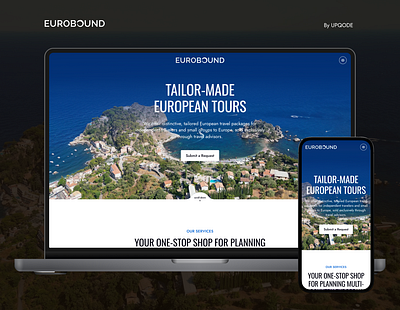 Eurobound design professional travel travel website uiux upqode webdesign website design wordpress wordpress design wordpress development